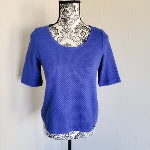 Anthro Postmark Side Zip Short Sleeve Top